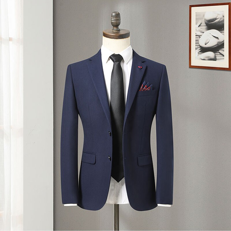 2022 Men Business Suit object Latest Formal Piece Suit Blazer Wedding Party Male Blue Tuxedo Men&#39;s Suits Homme landuxiu