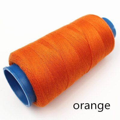 Fil Polyester 203 épais 3 plis, pour sacs faits à la main, toile, jeans, tissu Oxford, couture à la main: Orange
