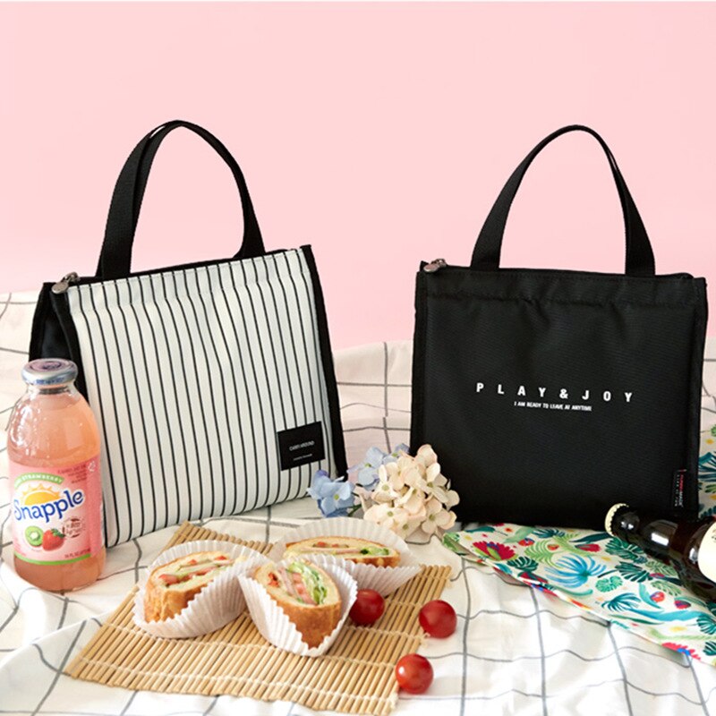 Fresco Isolato Donne Pranzo Al Sacco Sacchetto Portatile Tote Bag di Raffreddamento Sacchetto del Pranzo per I Bambini di Sesso Femminile Cibo Picnic del Sacchetto Dell&#39;organizzatore