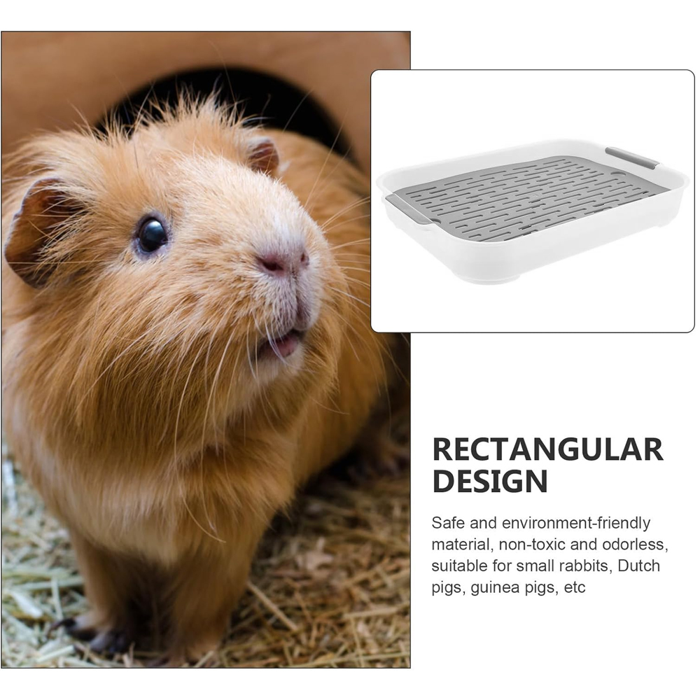 1pc Kaninchen Katzentoilette Kleine Haustier Wc Tablett Bunnie Ecke Wc Kasten Für Frettchen Hamster Drachen Katze Meerschweinchen niederländischen Schwein Liefert