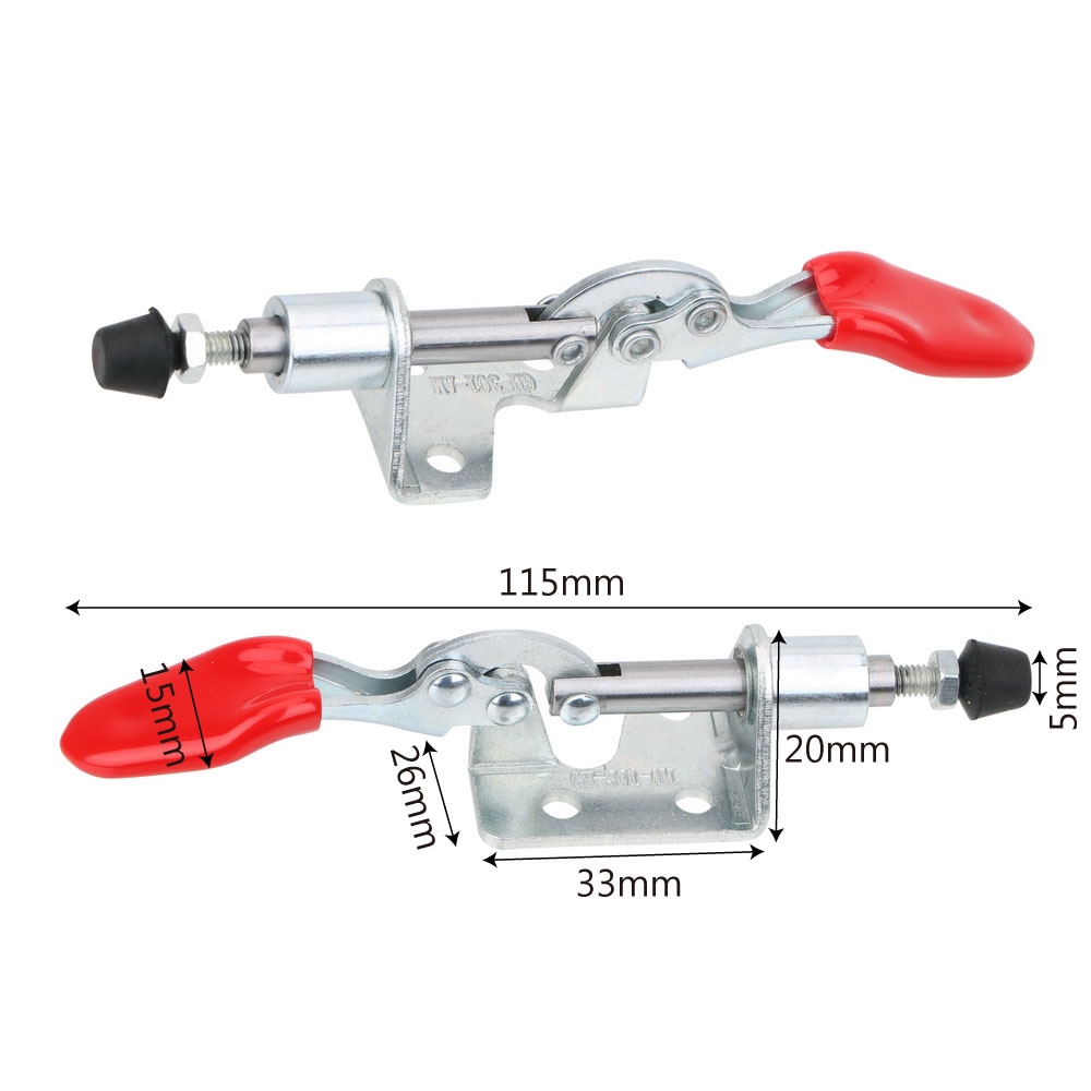 NICEYARD Push Pull Type Lever Fastener Toggle Clamp Quick Release Hand Tool 50KG Push-pull Clamp Quick Positioning Fixture