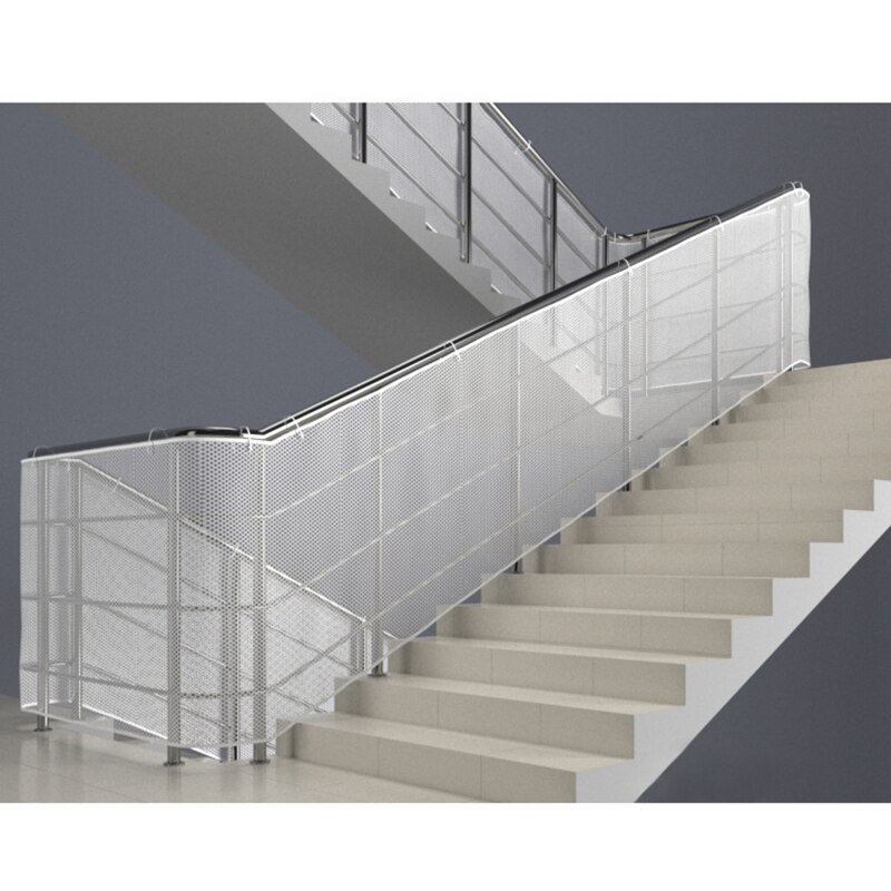 Durable Child Safety Protective Net Multipurpose Bannister Guard Deck Fence Fine Mesh for Balcony Stairs: 300x78cm white thick