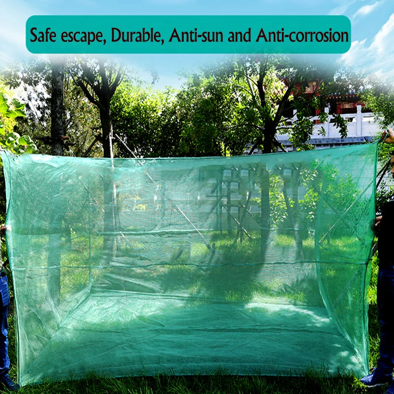 Lawaia Fish Net Cage Netting Fish Breeding Cage No Cover Crayfish Network Stake Net Pond Fish Farming Aquaculture Small Mesh