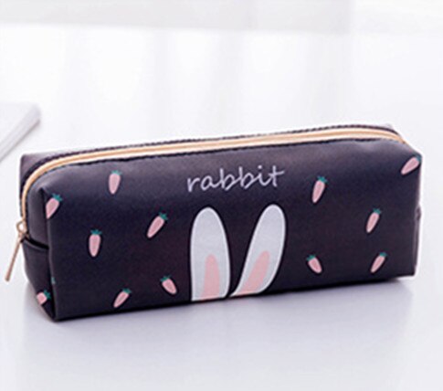 Schattige fruitserie etui student schoolbenodigdheden schrijfwaren tas cartoon pennenzak jongens en meisjes schattige pennendoos: Konijn-a