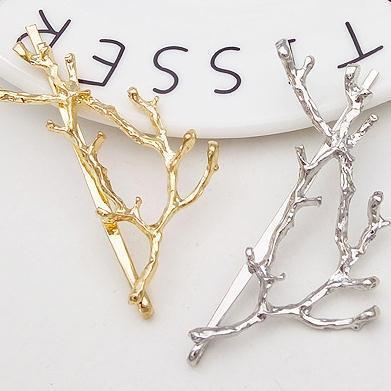 Elegante Metall Baum Zweig Haarnadeln Haar Clips für Frauen haarspangen Weibliche Kopfbedeckungen Legierung Haar Zubehör Haar Clip Neue