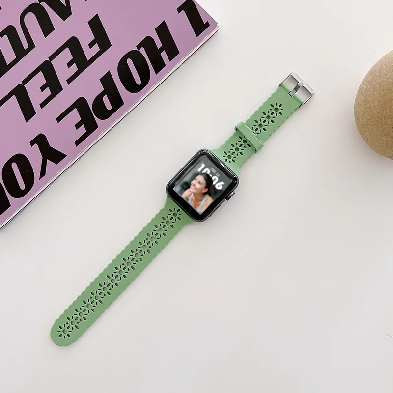 Siliconen bandjes voor Apple Watch 44 mm 40 mm 38 mm 42 mm Ultra 2 49 mm sportarmband iwatch serie 9 7 8 6 Se 5 4 3 41 mm 45 mm band