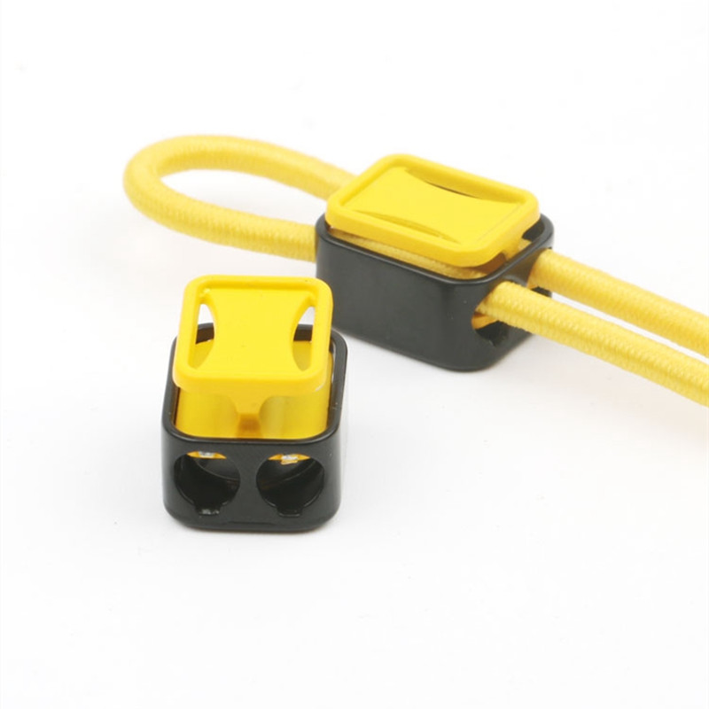 Bouchon de verrouillage de cordon en métal, bouchon de fermoir à ressort, extrémité de cordon, Clip à bascule carré pour vêtements corde lacet sac à dos de vêtements de sport 6 pièces