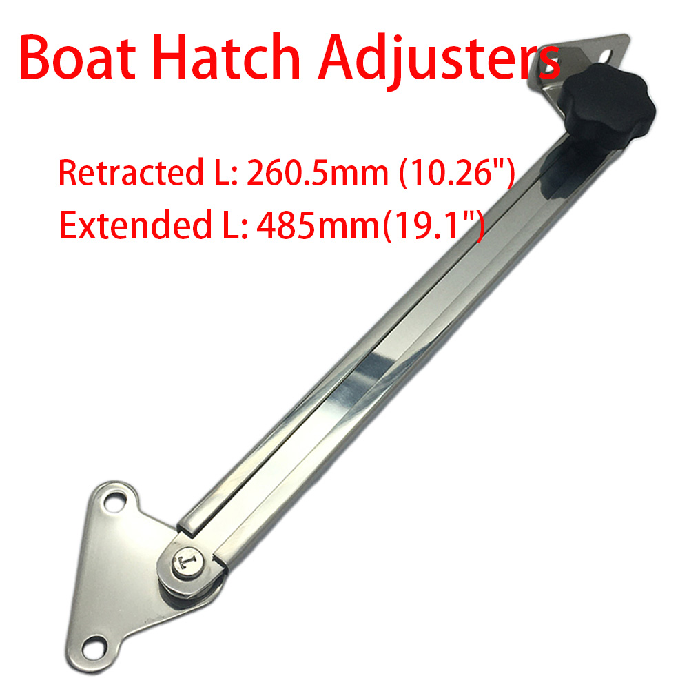 Boat Hatch adjuster 248mm(9.8inch) to 432mm(17inch) Stainless Steel Telescoping Window Adjuster and Stay Support