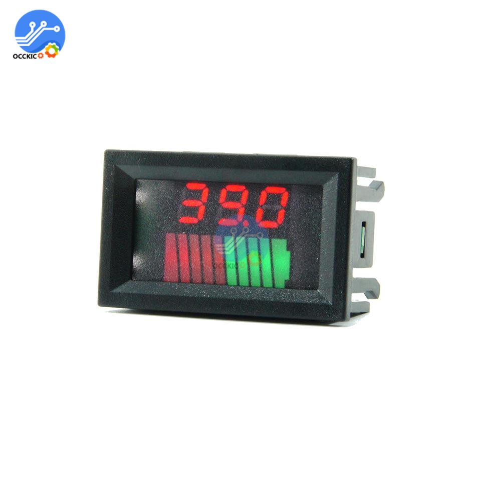 12V/36V/60V 24V/48V/72V 10-segment battery level indicator tester battery capacity digital indicator meter power level signal