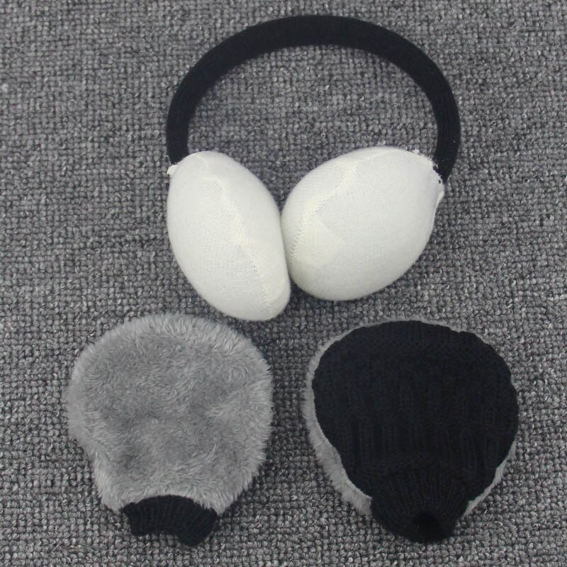 Frauen Warme Ohrenschützer Masken pelz kopfhörer Plüsch Gehörschutz Winter Warme Männer Gestrickte Kopfhörer NEUE Nette pelz ohrenschützer