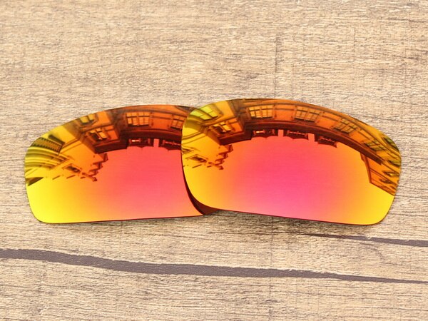 Vonxyz 20+ Color Choices Polarized Replacement Lenses for-Oakley Monster Pup Frame: Ruby Mirror