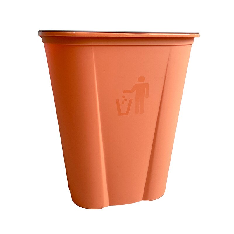 Big Recycling Trash Can Garbage Bin Storage In The Kitchen Cabinets Dumpster Dustbin Bathroom Garden Comaster for Home Sorting: Orange