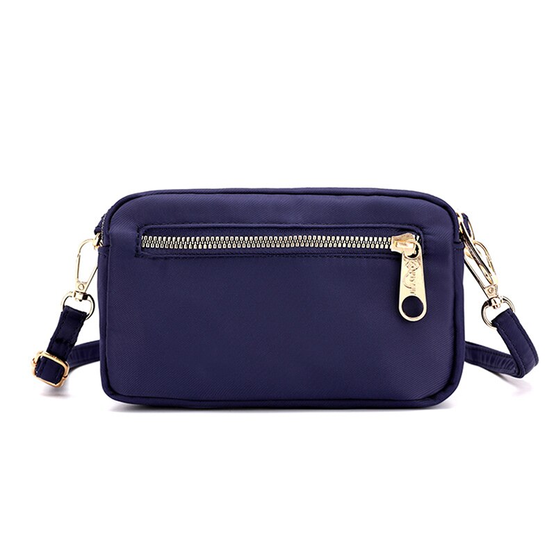 Lkeep Vrouwen Schouder Messenger Bags Nylon Waterdichte Crossbody Zak Boekentassen Mobiele Telefoon Portemonnee Portemonnee Tas Voor Vrouwen: blue