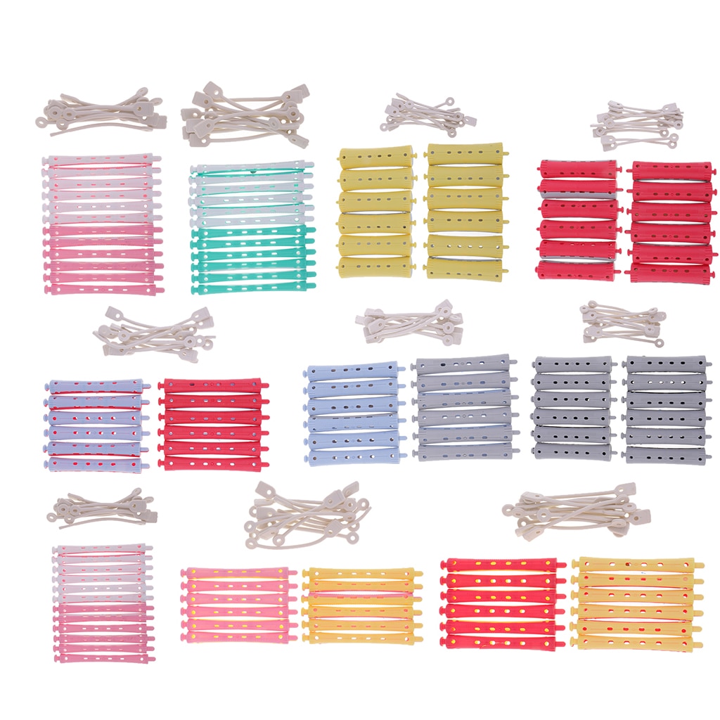 12 stk wave hairstyling perm stang barer curler frisørverktøy sett salong hårruller sett hårspenner hårstylingverktøy