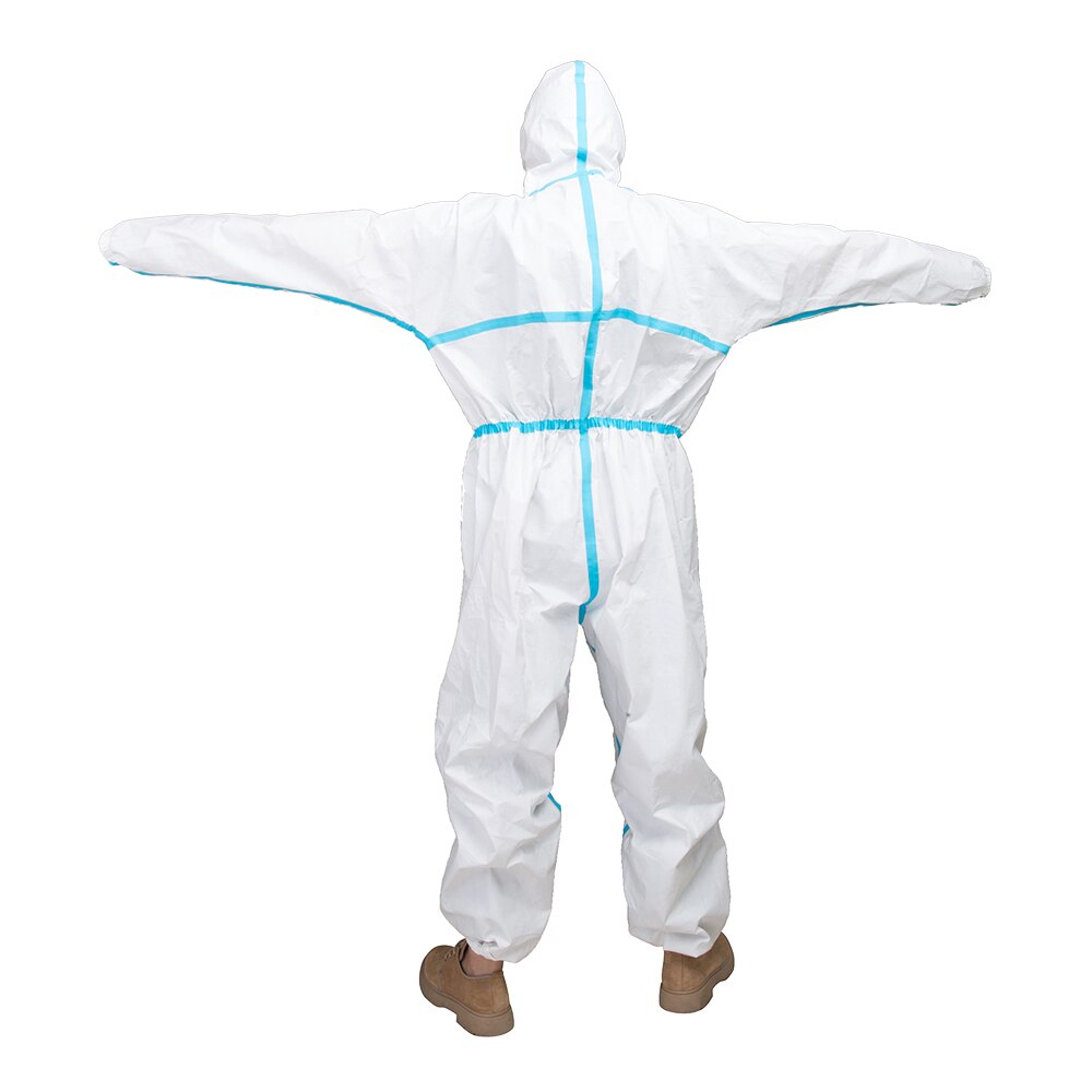 Anti epidemic Bacterial Prevent Droplets Protective Suit Waterproof Disposable Safety Protection Clothing Hazmat Suit
