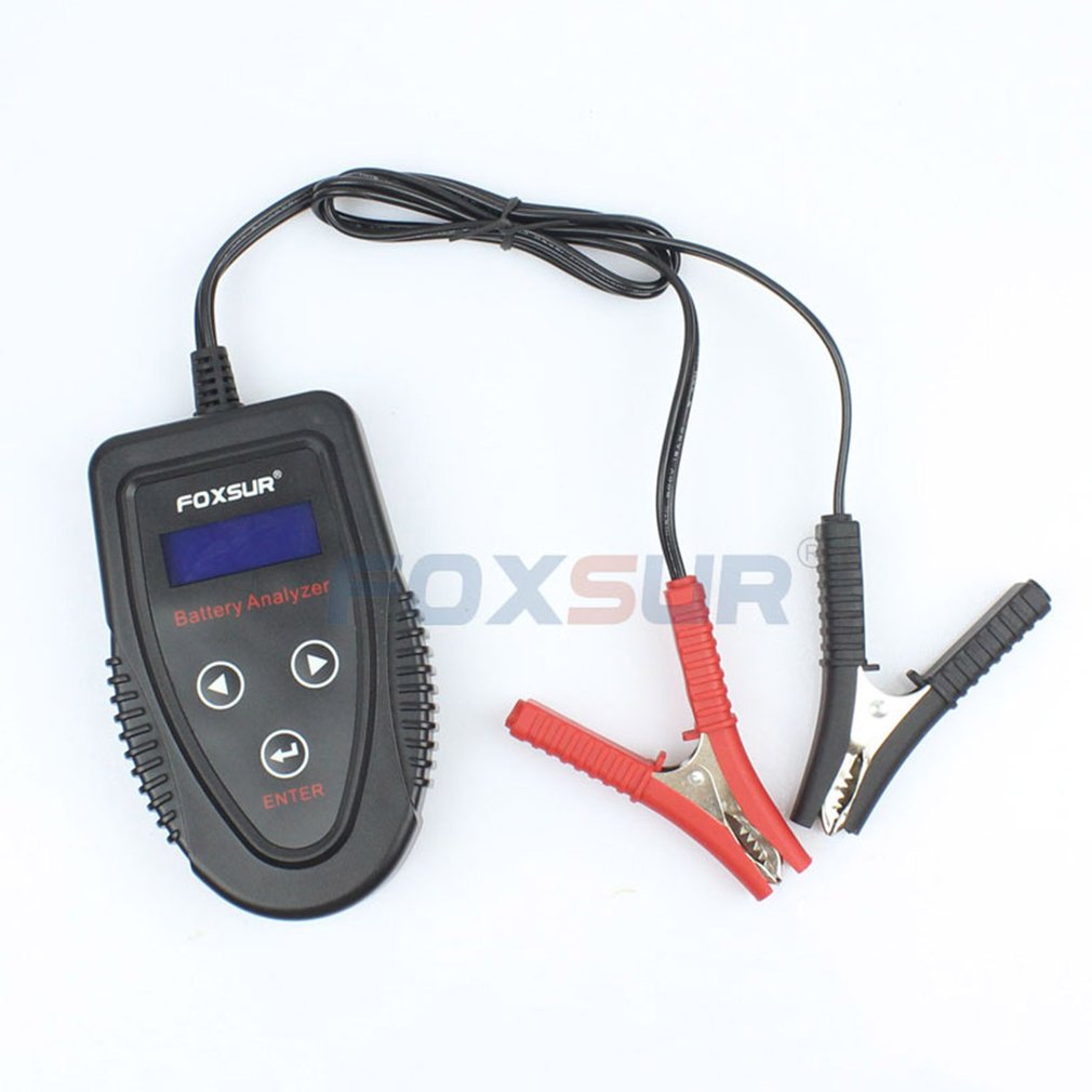 12V Car Battery Tester LCD Battery Analyzer Black Scanner Battery Diagnostic Tool Gel AGM WET CA SLA Battery CCA IR SOH