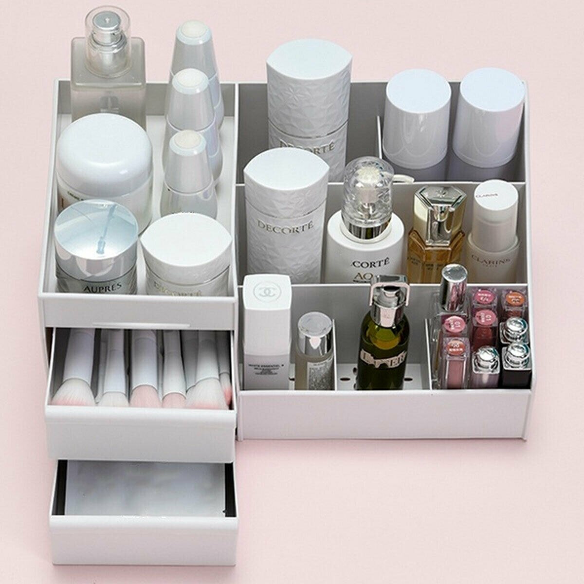 Makeup Organizer Dressing Table Makeup Box Organizer For Cosmetics Storage Makeup Jewelry Storage Box Desktop Table Organiser
