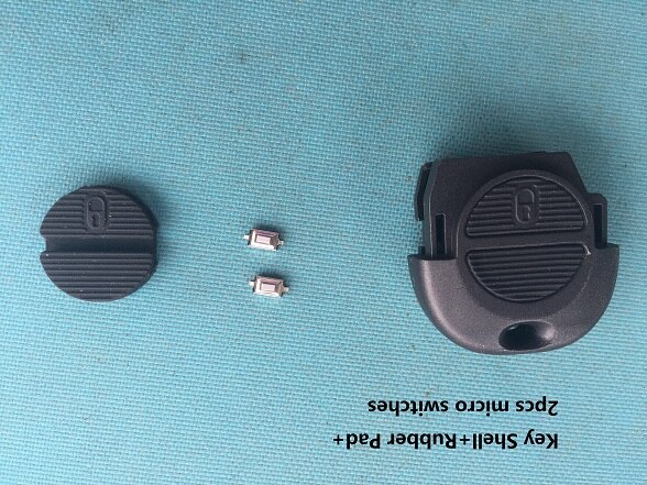 1pc 2 painiketta kaukosäätimen avainkotelo nissan primera nats key almera avaimen kansi aihio 2 kpl mikrokytkimet ilman logoa: Kotelo kumia
