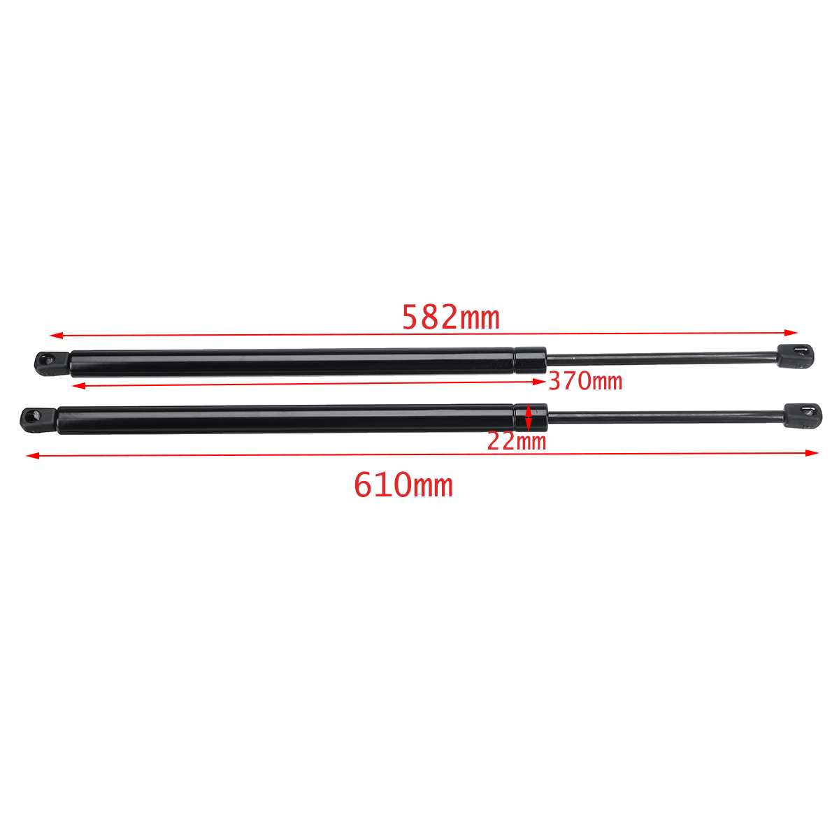 2 stk gas bagklap bagklap bagklap støtteben til bmw 5 serie  e61 stationcar 2004 51247178273