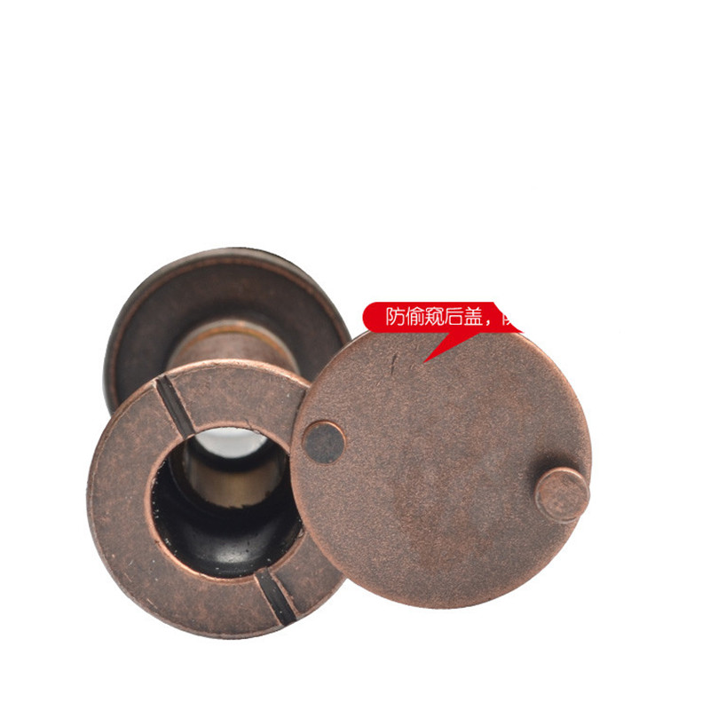 1 st 220 hd anti-tittande dörrvisare 16 26 35mm matt hd-lins med lock metall cat eye-säkerhet för hemdörrsvy