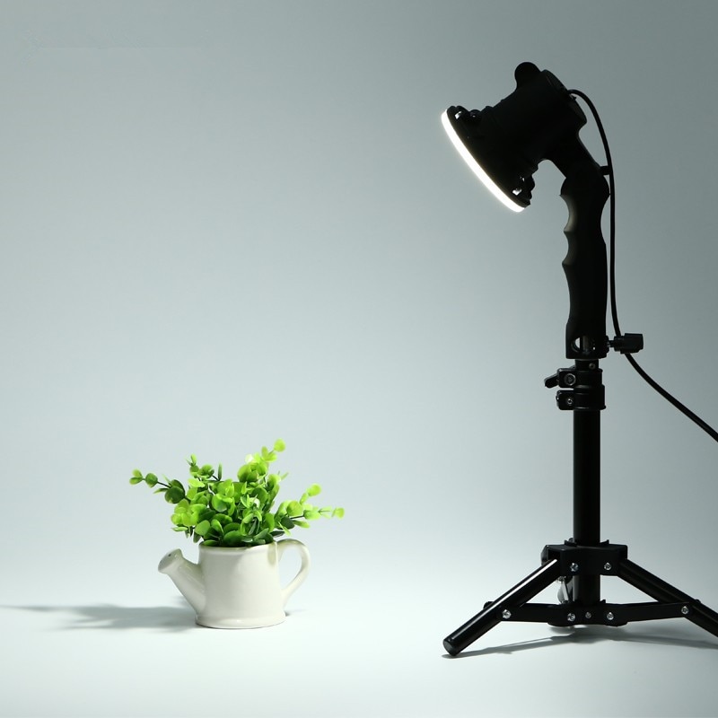 CY 1 stks shoot foto lamp LED lamp fotografie studio licht bulb portret soft box licht vullen gloeilamp en 37 CM licht stand
