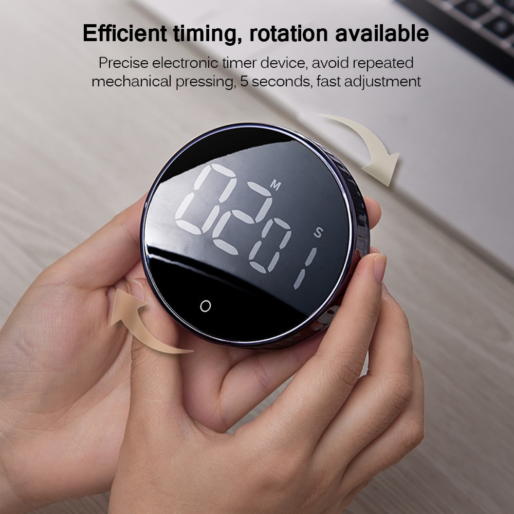 Magnetisk digital timer til køkken madlavning brusebad studie stopur led tæller vækkeur manuel elektronisk nedtælling