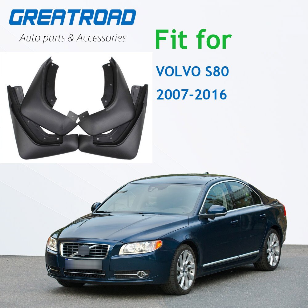 Car Mud Flaps For Volvo C30 S40 S60 S80 XC40 XC60 XC90 V40 V60 Mudflaps Splash Guards Mud Flap Mudguards Fender Styling: s80 07-16