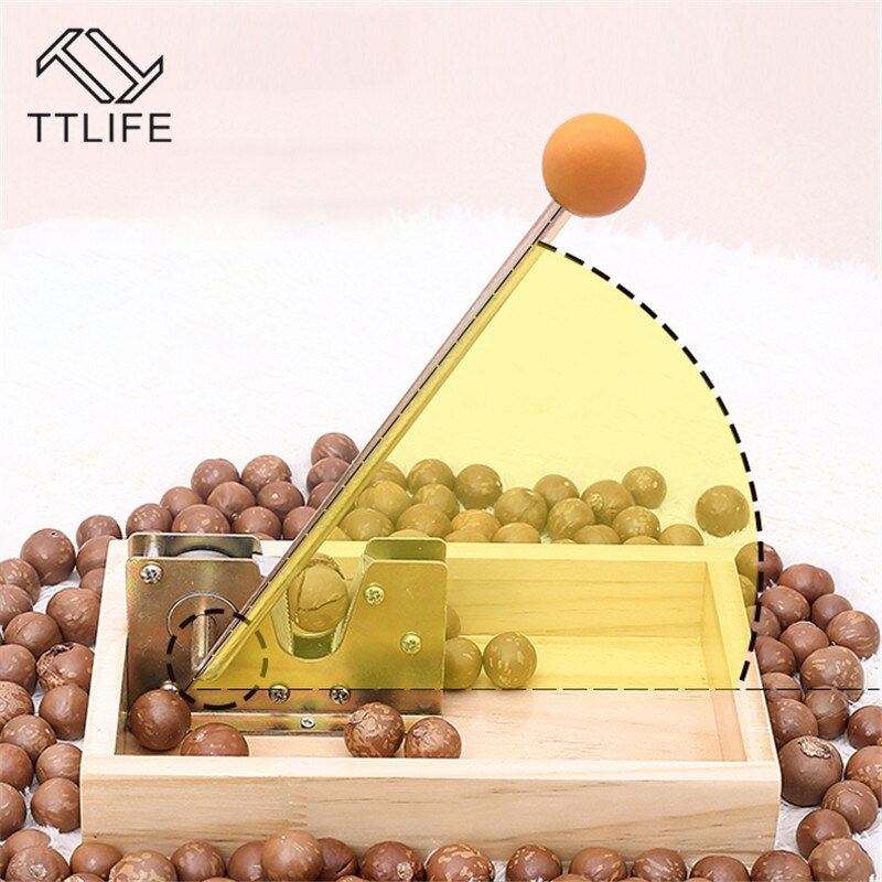 Pince à noix casse-noisette noix Machine à éplucher ouvreur de Macadamia robuste avec poignée en métal Durable pour amandes de noisettes