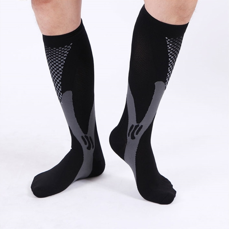 SUPER ELITE Compression Socks Knee High Compression Varixes Stockings For Anti Fatigue Pain Men Women S M L Fit For EU 36-48