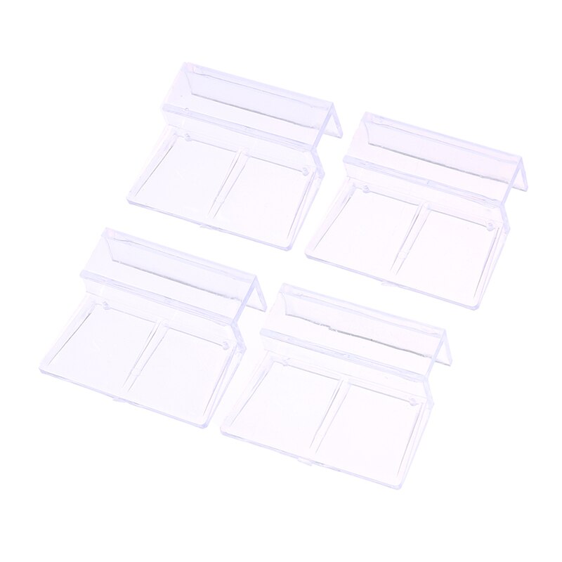 4pcs/lot Acrylic Fish Tank Lid Cover Support Holder Bracket Clip Aquarium Top Cover Bracket Aquarium Cap Support Rack
