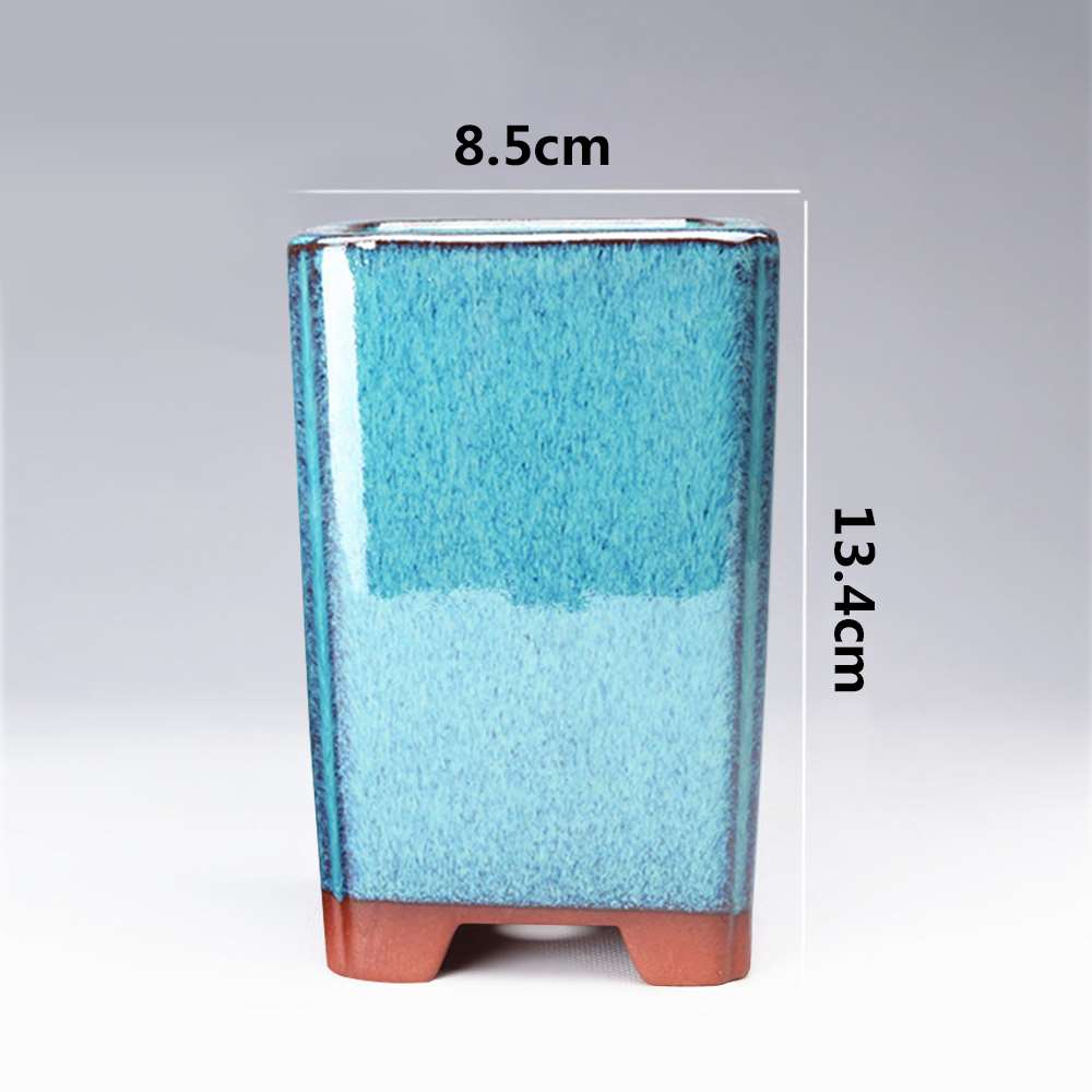 Chinese Style Bonsai Pots Breathable Stoneware Bonsai Pots With Holes Chinese Style Bonsai Training Flowerpot Ceramic Craft: Style 03