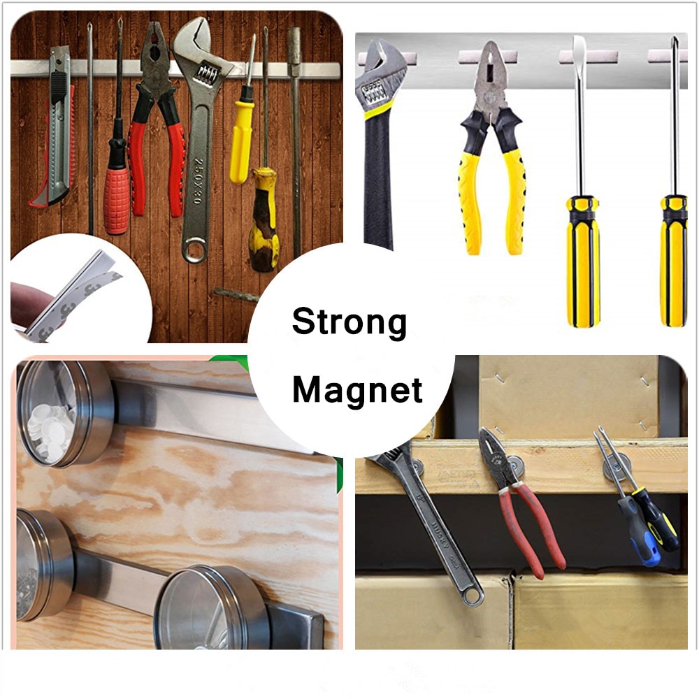 5/10pcs Neodymium magnet rectangle strong magnet Double-sided tape with 3M self - adhesive N35 fridge permanent magnetic Block