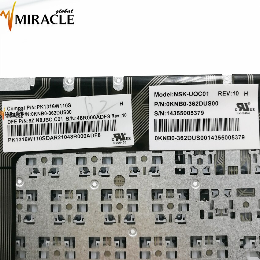 Q302 Backlit Laptop keyboard for ASUS Vivobook Flip Q302 Q301L Q302LA P302LJ US English silver NSK-UQC01 0KNB0-362DUS00 Test