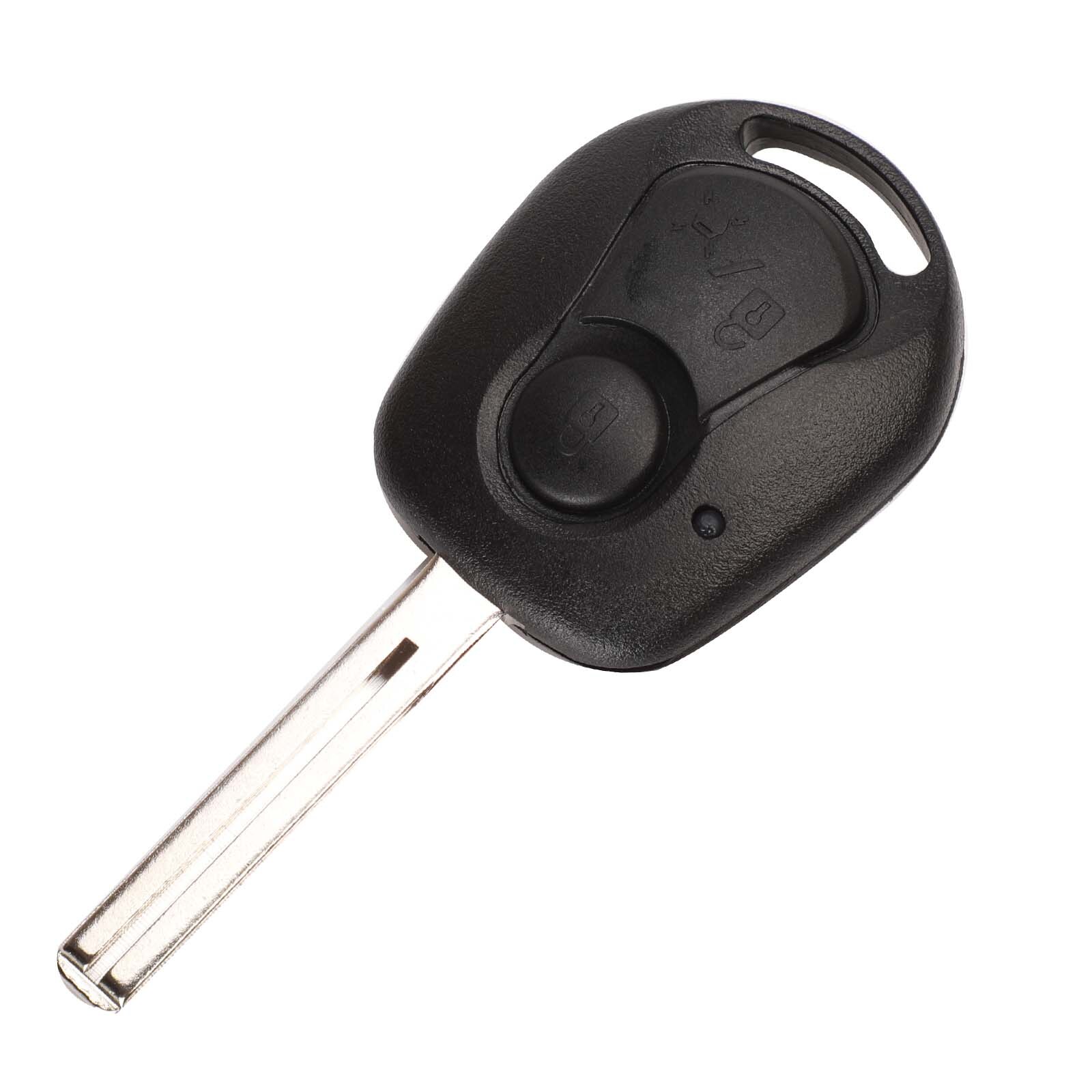 Bilchave 2 Buttons Remote Car Key Shell Fob For SSANGYONG Actyon Kyron Rexton RX7 Key Case With Uncut Blade Replacement: 2 Buttons  B