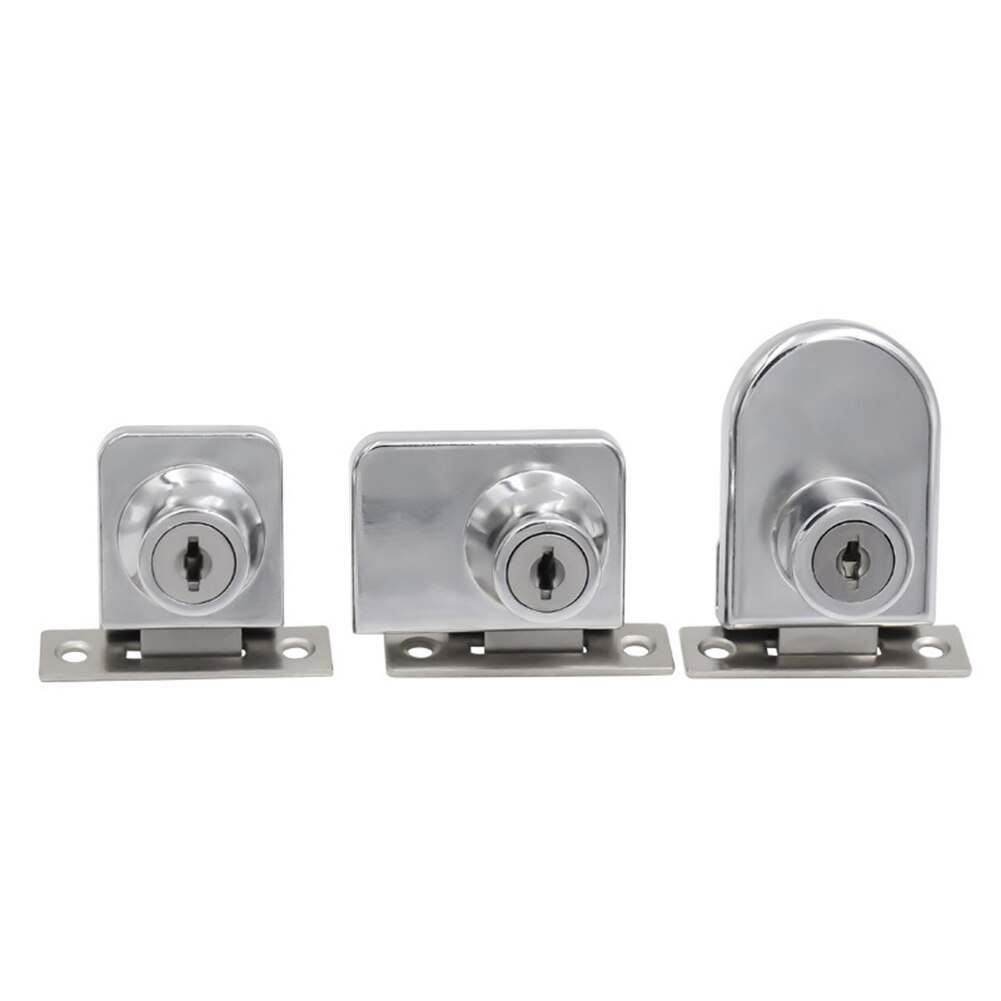 Glass Wine Cabinet Door Lock Zinc Alloy Mobile Phone Counter Lock Glass Cabinet Lock Display Showcase Glass Locks