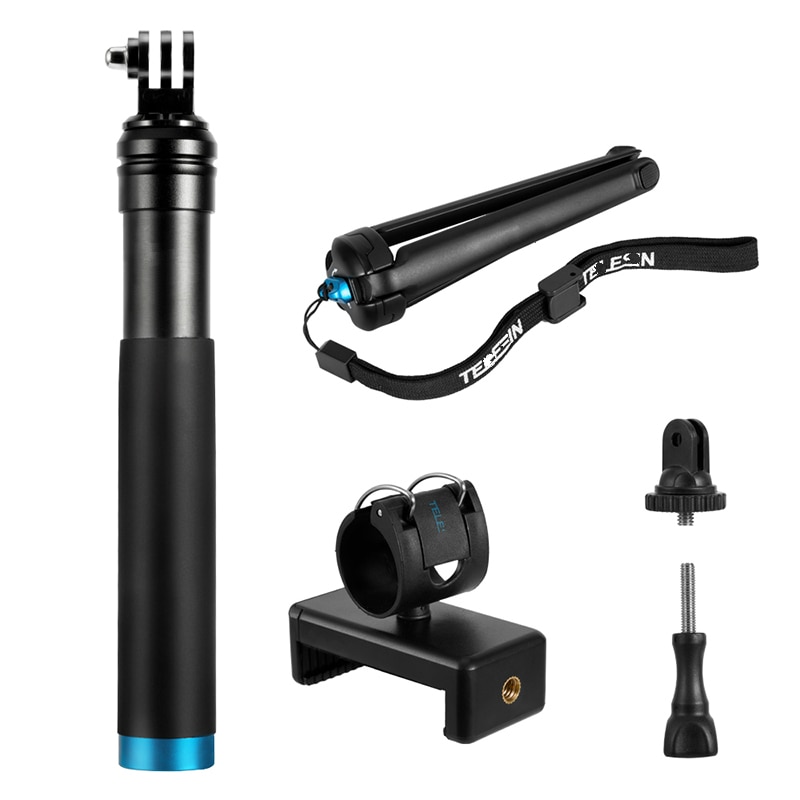 Handheld Aluminium Selfie Stok Telefoon Houder + Statief Voor Insta360 Een X Gopro Hero 8 7 6 5 4 Sessie 3 + Max Accessoires