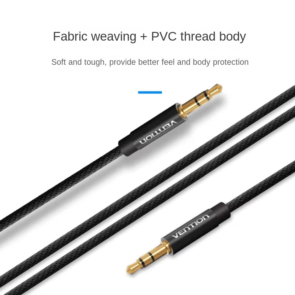 Male To Male 3.5mm Jack Audio Cable Audio Line Aux 3.5mm To 3.5mm Jack Converter Converter Braided Headphone Adapter Cable
