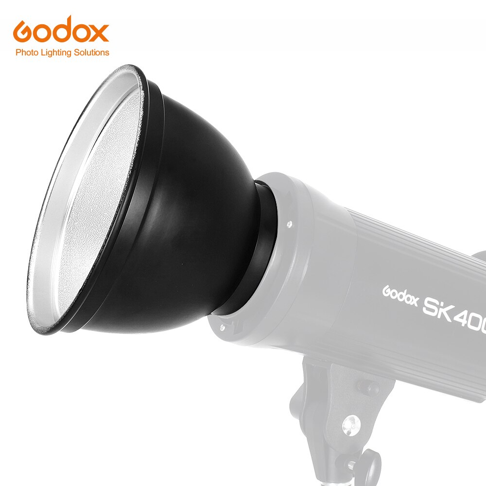 Godox Standaard Reflector 180*130mm Bowens Mount Type voor Fotografie Studio Verlichting Flash Speedlite (Zonder Paraplu Gat)
