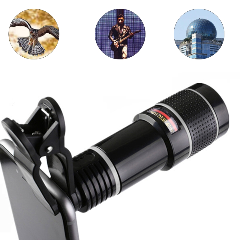 Mobile Phone Telephoto Telephoto Lens 20x Compatible with iPhone Andriod for Various Mobile Phones Tablet Universal