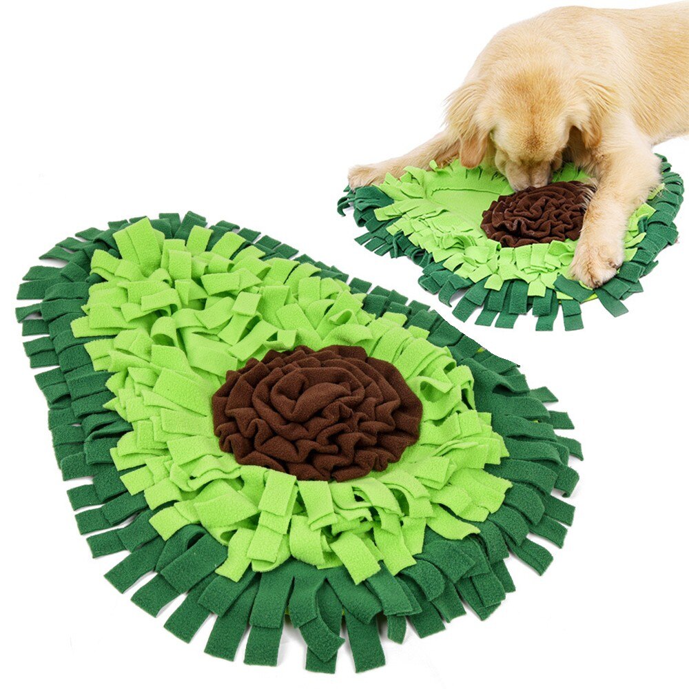 Image showcasing Avocado Shaped Dogs Snuffle Mat Pet Leak Food Anti... – Grandado