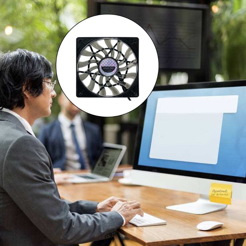 High Speeed CPU Radiator Universal Computer CPU Heat Sink Silent Chassis Cooling Fan 800-1600RPM 12V 4 Pin 120mm PWM Fan