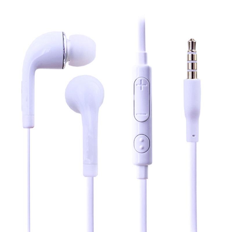 3.5mm In-ear Headset Headset Wired In-ear earphone with Microphone for Samsung Galaxy S10 S9 S8 S7 huawei Smartphone: white