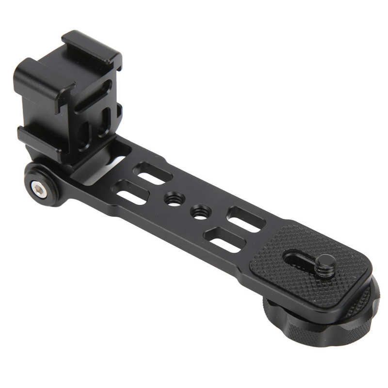 Aluminium Camera Statief Koude Schoen Beugel Verstelbare Extension 3 Hoofd Koude Shoe Mount Voor Mic Licht