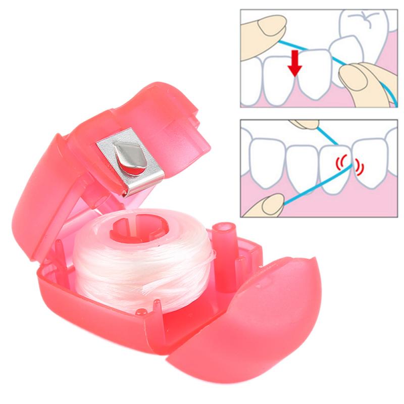 15m Plastic Oral Care Essential Floss Dental Floss with Case Dental Hygiene Teeth Clean Flosser Tooth Cleaning Tool