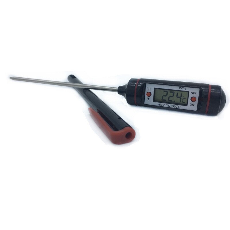 Digitale keukenthermometer voor huishoudelijk gebruik, praktische aan de muur bevestigde hygrometer, duurzame buitensonde, bbq-thermometers: C