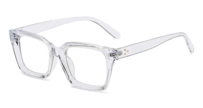 Montura de gafas de lectura cuadradas transparentes, gafas de protección contra luz azul de gran tamaño Unisex, gafas graduadas con lentes ópticas para mujer