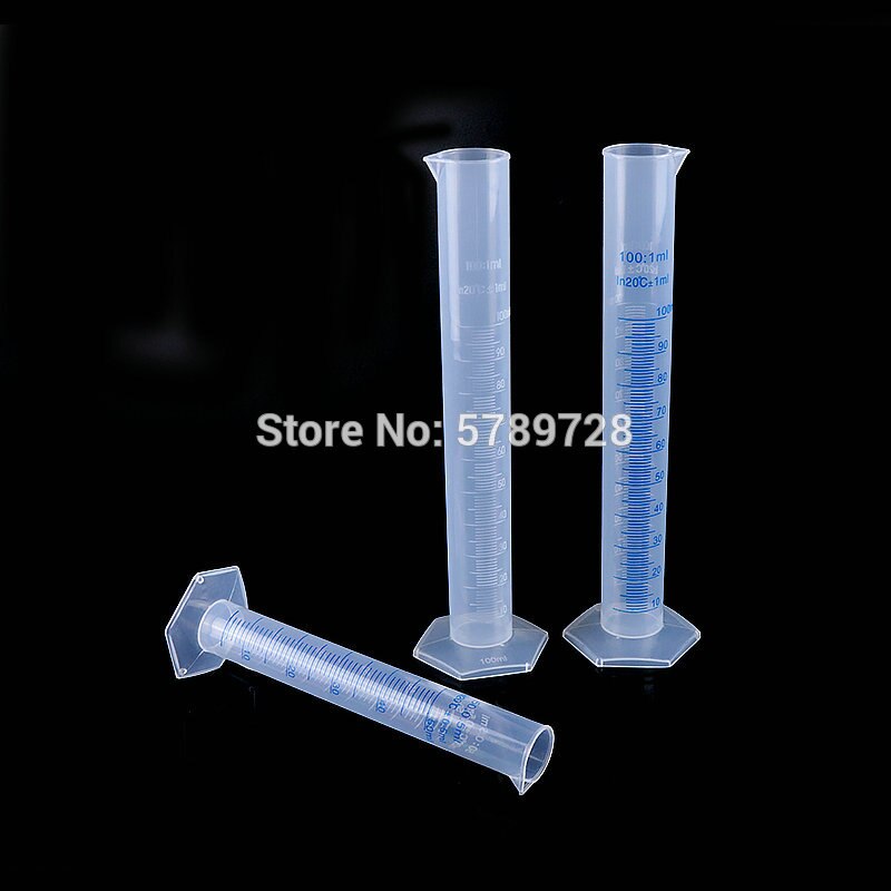 Plastic tape graduated measuring cylinder thickened transparent measuring cup 10/25/50/100/250/500/1000ml