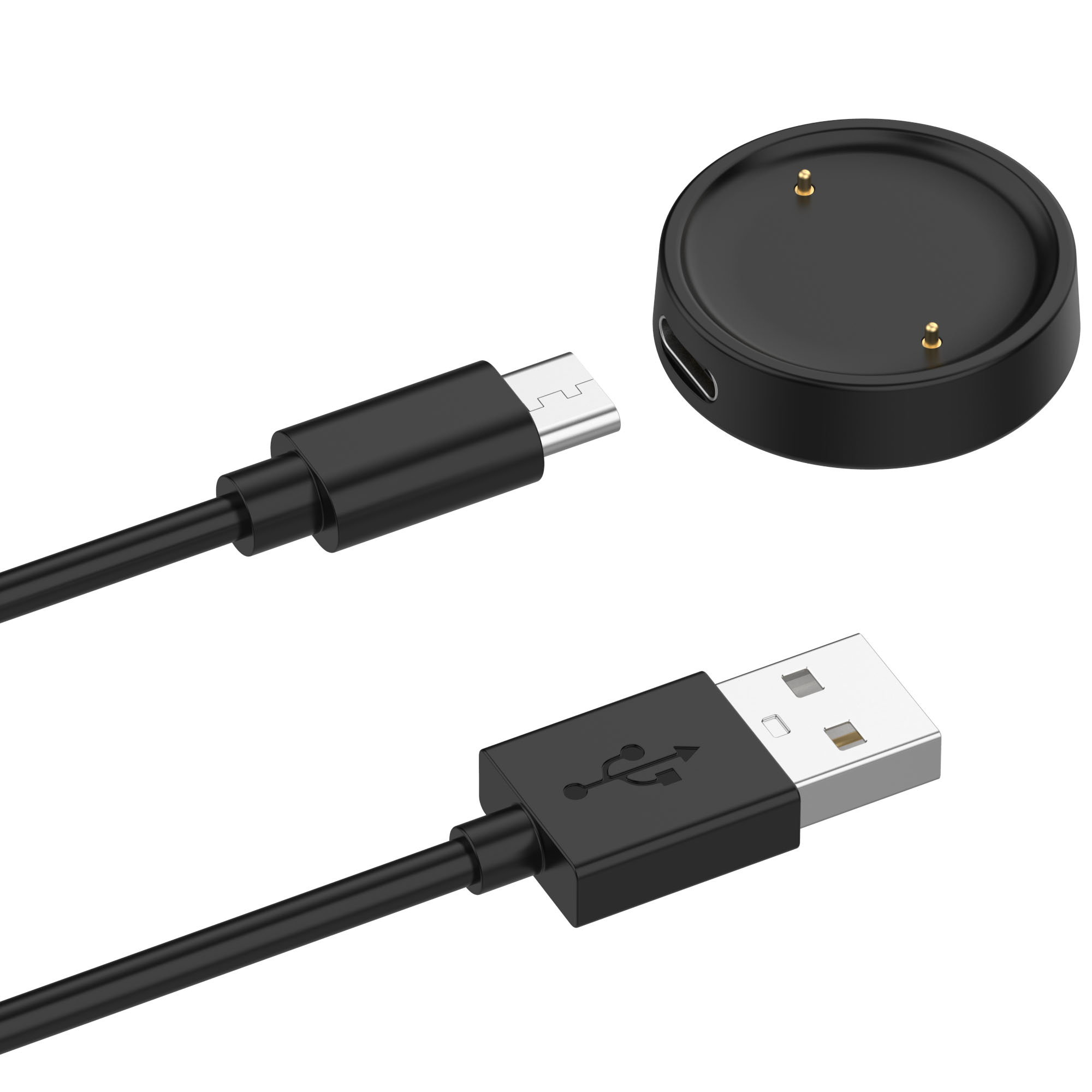 Cargador de reloj para Amazfit BIP 6, Cable de carga rápida magnético [portátil], carga inalámbrica magnética para accesorios Amazfit BIP6: Black Yellow