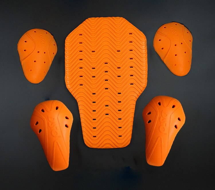 Motorcycle Jacket Insert Back body Armor Built-in Detached enhanced body armor Spine Elbow protector Universal Model: 5 pcs set