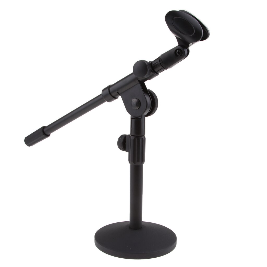 Short Microphone Stand With Mic Clip For Facebook Online ,Video Recording